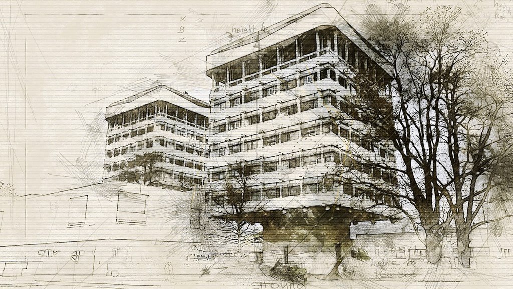 Architectural illustration detail — Graystone Enclave